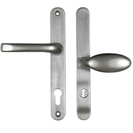 Mila ProSecure TS007 2* Lever Moveable Pad UPVC Multipoint Door Handles - 92/62mm PZ Sprung 212mm Screw Centres