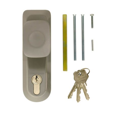 Briton 1413E Outside Access Device - Knob Handle with Euro Cylinder - For Timber or Metal Doors