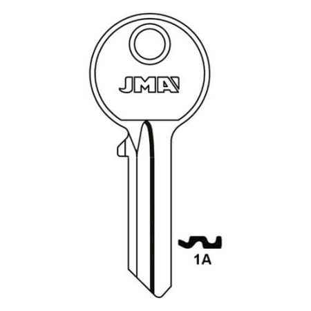 JMA YA-24D Yale Universal 5 Pin Cylinder Key Blank