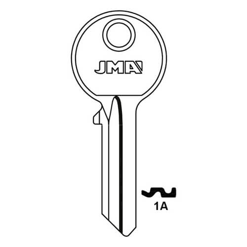 JMA YA-24D Yale Universal 5 Pin Cylinder Key Blank