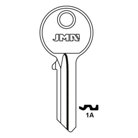 JMA 1AB Yale Universal 5 Pin Cylinder Key Blank