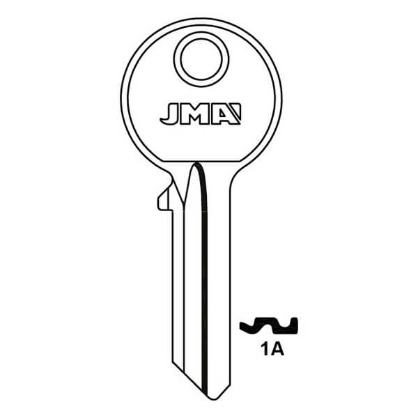 JMA 1AB Yale Universal 5 Pin Cylinder Key Blank