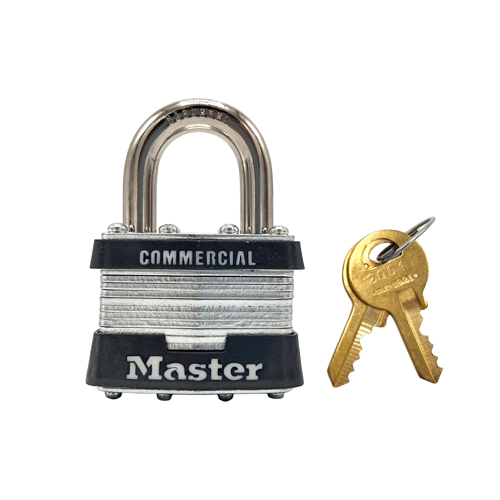 Master 1KA 40mm Open Shackle Laminated Padlock