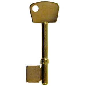 Union 3G114 Electro-Brass Copy Mortice Key Blank