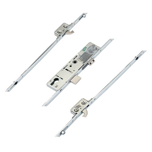 ERA Latch Deadbolt 2 Hooks 2 Rollers Split Spindle Multipoint Door Lock - Option 2