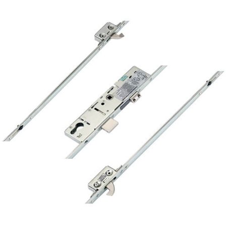 ERA Latch Deadbolt 2 Small Hooks Split Spindle Multipoint Door Lock - Option 1