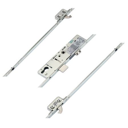 ERA Latch Deadbolt 2 Small Hooks Split Spindle Multipoint Door Lock - Option 3