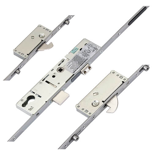 ERA Latch Deadbolt 2 Hooks 4 Rollers Split Spindle Multipoint Door Lock - Option 1