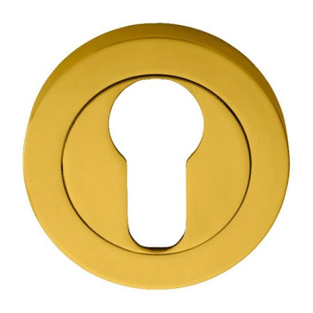 Manital AA1 Euro Profile Escutcheon - Polished Brass (LEAD TIME: 2-3 DAYS)