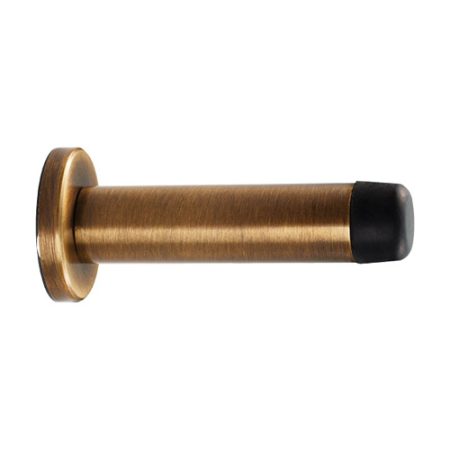 Carlisle Brass AA21AB Cylinder Pattern Door Stop with Rose (LEAD TIME: 2-3 DAYS)