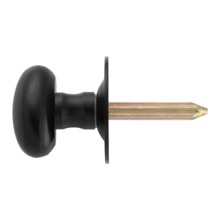 Carlisle Brass AA33MB Thumbturn to suit Rackbolt (Oval) Spline Spindle - Matt Black 38mm (LEAD TIME: 2-3 DAYS)