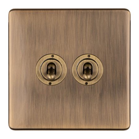 Eurolite ABT2SW 2-Gang 10Amp 2-Way Toggle Switch (LEAD TIME: 2-3 DAYS)