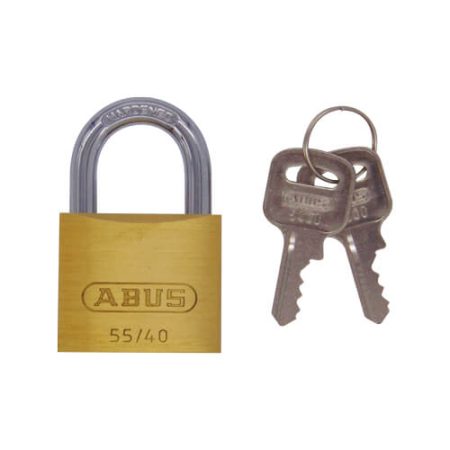 Abus 55 Series 40mm Open Shackle Brass Padlock