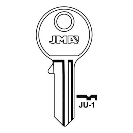 JMA JU-1 Cylinder Key Blank