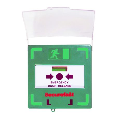 CQR ACP350 Manual Call Point Resettable Triple Pole With Light, Buzzer And Cover - Green (LEAD TIME: 2-3 DAYS)