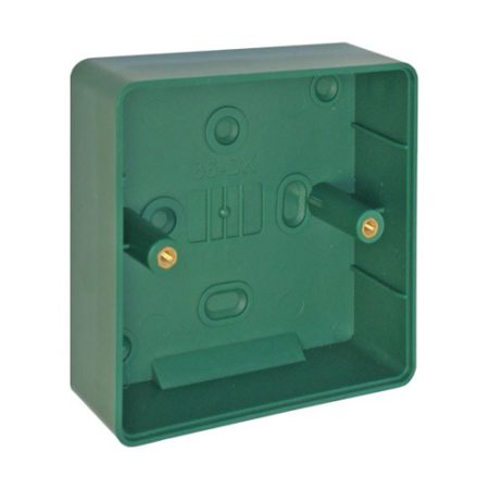 CQR AEB04B Green Surface Back Box (H118 x W44 x D30mm) (LEAD TIME: 2-3 DAYS)