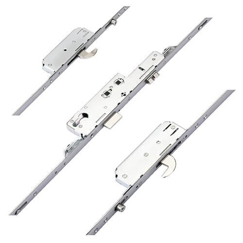 Avocet Latch Deadbolt 2 Hooks 2 Rollers Double Spindle Multipoint Door Lock - Option 1 - Shootbolt Compatible
