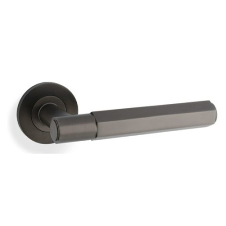 Alexander & Wilks AW224DBZ Spitfire Hex Lever On Round Rose - Dark Bronze (LEAD TIME: 2-3 DAYS)