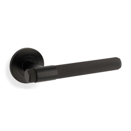 Alexander & Wilks AW240BL Knurled Kingstone Lever On Round Rose (LEAD TIME: 2-3 DAYS)