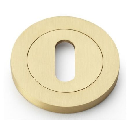 Alexander & Wilks AW391SB Concealed Fix Escutcheon Standard Profile - Satin Brass (LEAD TIME: 2-3 DAYS)