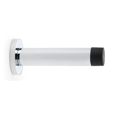 Alexander & Wilks AW616PC Cylinder Projection Door Stop On Rose - Polished Chrome (LEAD TIME: 2-3 DAYS)