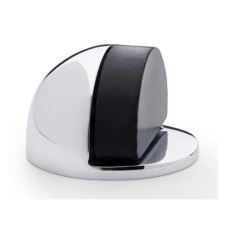 Alexander & Wilks AW631PC Shield Floor Mounted Door Stop - Polished Chrome (LEAD TIME: 2-3 DAYS)