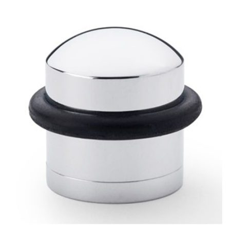 Alexander & Wilks AW638PC Dome Top Floor Mounted Door Stop - Polished Chrome (LEAD TIME: 2-3 DAYS)