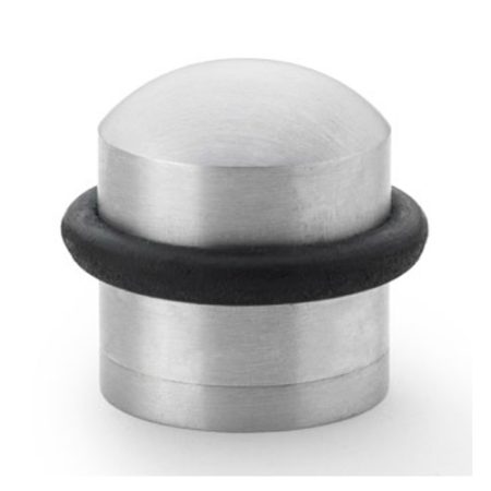 Alexander & Wilks AW638SC Dome Top Floor Mounted Door Stop - Satin Chrome (LEAD TIME: 2-3 DAYS)