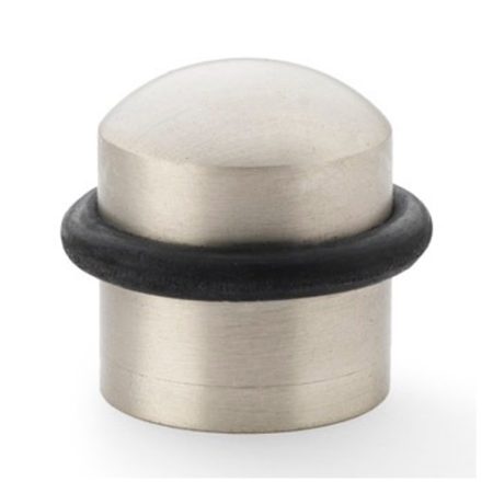 Alexander & Wilks AW638SN Dome Top Floor Mounted Door Stop - Satin Nickel (LEAD TIME: 2-3 DAYS)