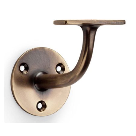 Alexander & Wilks AW750AB Architectural Handrail Bracket - Antique Brass (LEAD TIME: 2-3 DAYS)