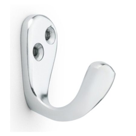 Alexander & Wilks AW774SC Victorian Single Robe Hook - Satin Chrome (LEAD TIME: 2-3 DAYS)
