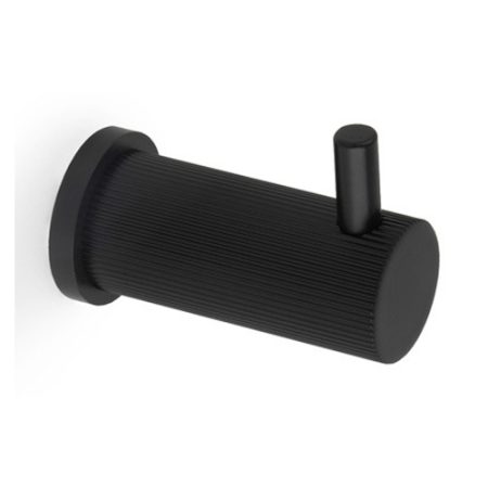 Alexander & Wilks AW776BL Brunel Reeded Coat Hook On 25mm Rose (LEAD TIME: 2-3 DAYS)