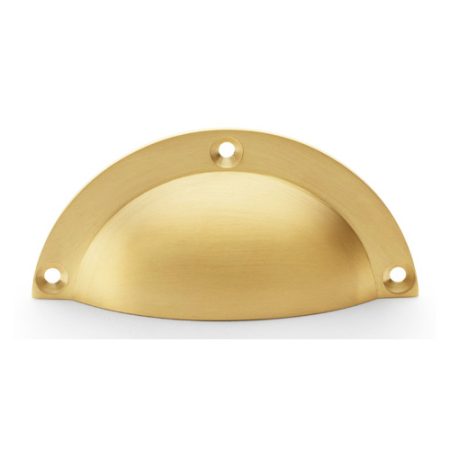 Alexander & Wilks AW910SB Raoul Cup Handle - Satin Brass (LEAD TIME: 2-3 DAYS)