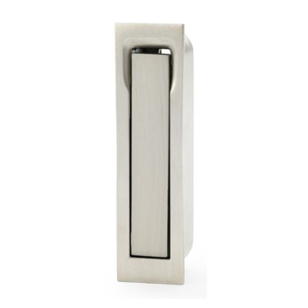 Alexander & Wilks AW990SN Square Sliding Door Edge Pull - Satin Nickel (LEAD TIME: 2-3 DAYS)