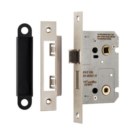 Eurospec BAE5025SN Easi-T Residential Bathroom Lock 65mm (LEAD TIME: 2-3 DAYS)