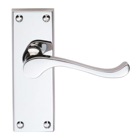 Carlisle Brass CBS55CP Contract Victorian Scroll Lever On Latch Backplate (LEAD TIME: 2-3 DAYS)