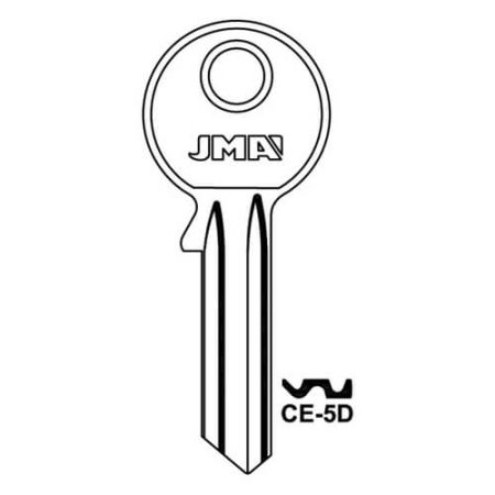 JMA CE-5D Cylinder Key Blank