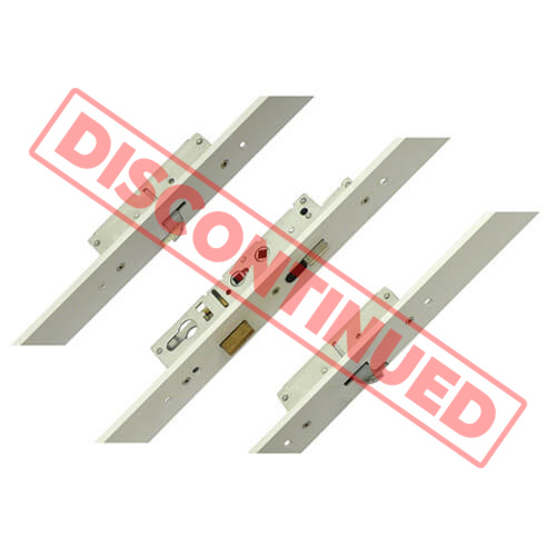 Fullex Crimebeater Latch Deadbolt 2 Hooks Flat 44mm White Faceplate Double Spindle Multipoint Door Lock