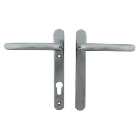 Fab & Fix Windsor Blank Lever Lever UPVC Multipoint Door Handles - 92mm PZ Sprung 122mm Screw Centres