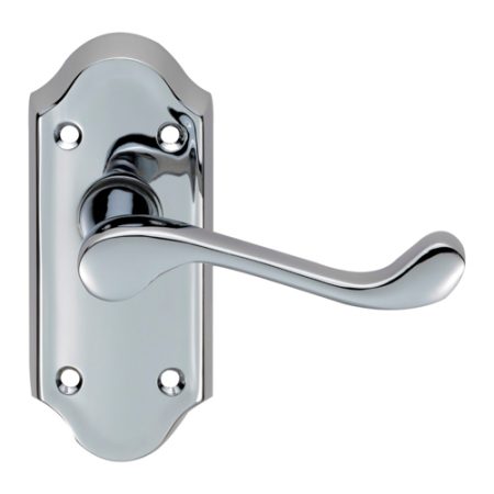 Carlisle Brass DL16CP Ashtead Lever On Short Latch Backplate (LEAD TIME: 2-3 DAYS)