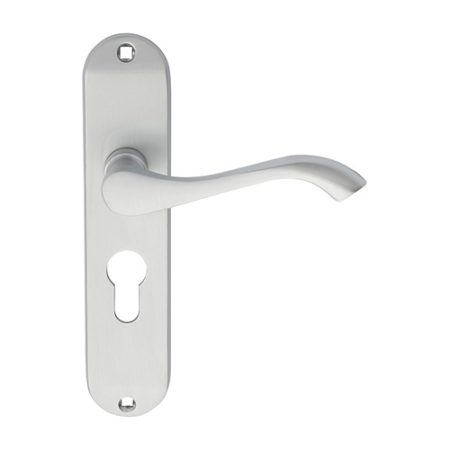 Carlisle Brass DL180YSC Andros Lever On Euro Lock Backplate (LEAD TIME: 2-3 DAYS)