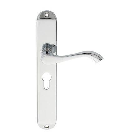 Carlisle Brass DL380YCP Andros Lever On Euro Lock Long Backplate (LEAD TIME: 2-3 DAYS)