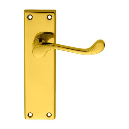 Carlisle Brass DL54S Victorian Scroll Lever On Sweedor Latch Backplate (LEAD TIME: 2-3 DAYS)
