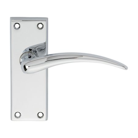 Carlisle Brass DL65CP Wing Lever On Short Latch Backplate (LEAD TIME: 2-3 DAYS)