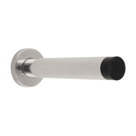 Eurospec DSW1019BSS 150 x 22mm Wall Mounted Doorstop On Rose Concealed Fix - Polished Stainless Steel (LEAD TIME: 2-3 DAYS)