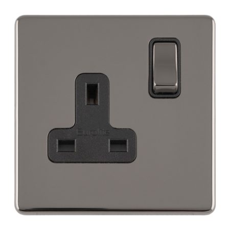 Eurolite ECBN1SOB 1 GANG 13AMP DP SWITCHED SOCKET (LEAD TIME: 2-3 DAYS)