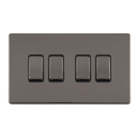 Eurolite ECBN4SWB 4 GANG 10AMP 2WAY SWITCH (LEAD TIME: 2-3 DAYS)