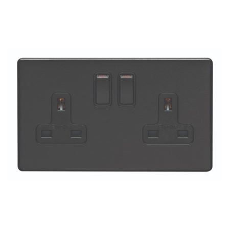 Eurolite ECMB2SOB 2 Gang Socket (LEAD TIME: 2-3 DAYS)