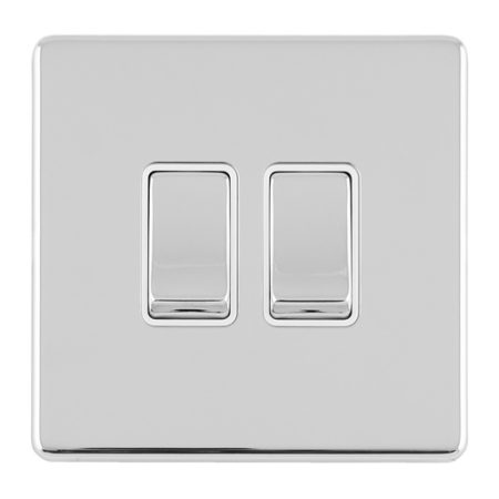 Eurolite ECPC2SWW 2 GANG 10AMP 2WAY SWITCH (LEAD TIME: 2-3 DAYS)
