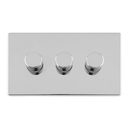 Eurolite ECPC3DLED 3 Gang Led Push On Off 2Way Dimmer (LEAD TIME: 2-3 DAYS)